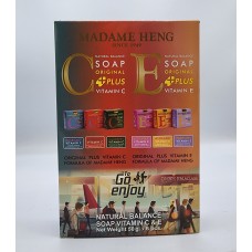 Natural soap set vitamin C&E, Madame Heng, 50 g × 6
