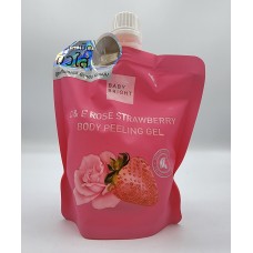 C&E Rose strawberry body peeling gel, Baby bright 250 g