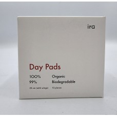 Day pads, organic biodegradable, IRA 24 cm with wings, 10 pieces 
