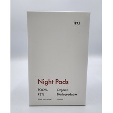 Night pads, organic biodegradable, IRA 34 cm with wings, 6 pieces 