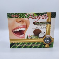 Rasyan toothpaste Coconut 12 pcs