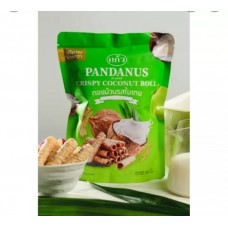 Crispy coconut rolls, Pandanus flavor, 80 g