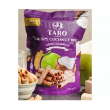 Crispy coconut rolls, Taro flavor, 80 g