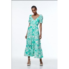 Printed Poplin dress, Zara 