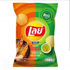 Lay's 2in1 Grilled prawn and seafood sauce , 67 g