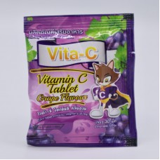Vitamin C Ascorbic Grape 30 tablets