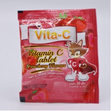 Vitamin C Ascorbic Strawberry 30 tablets